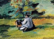 Paul Cezanne Ein Maler bei der Arbeit oil painting on canvas